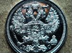 Монета Старинная Зеркальное Поле UNC Серебро