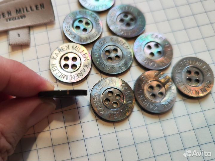 Перламутровые пуговицы Karen millen