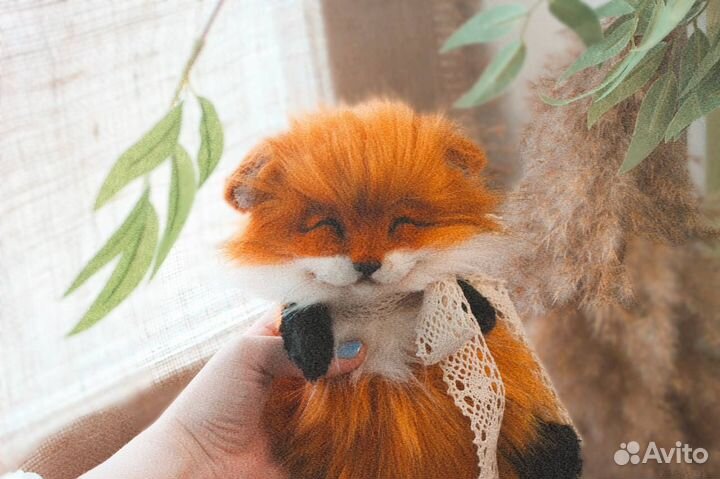 Игрушка ручной работы лиса