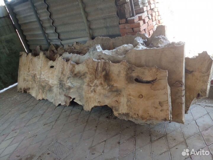 Спилы,слэбы.Каповый тополь. Дуб