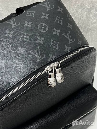 Рюкзак мужской louis vuitton кожаный премиум lv