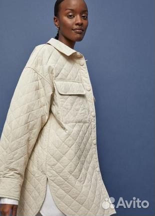 Куртка рубашка стеганая женская hm