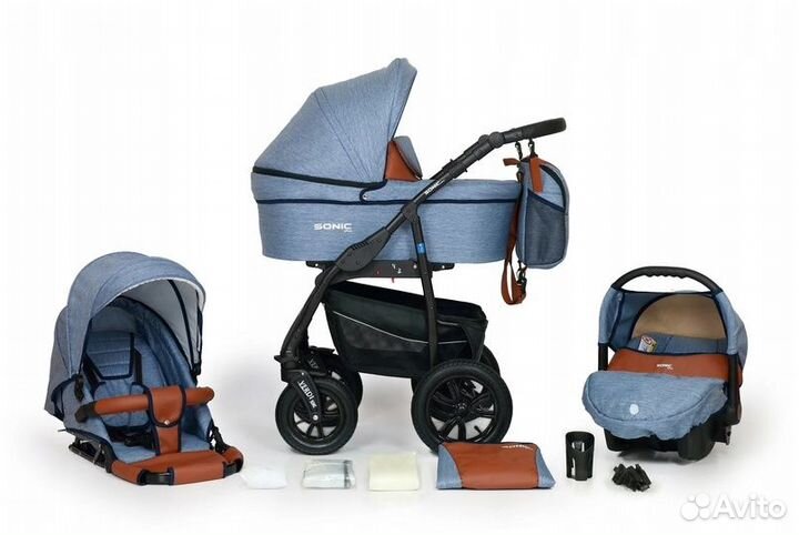Коляска 3в1 Verdi Babies Sonic Plus