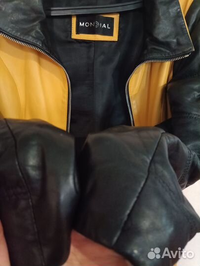 Кожаный плащ тренч женский 42 44