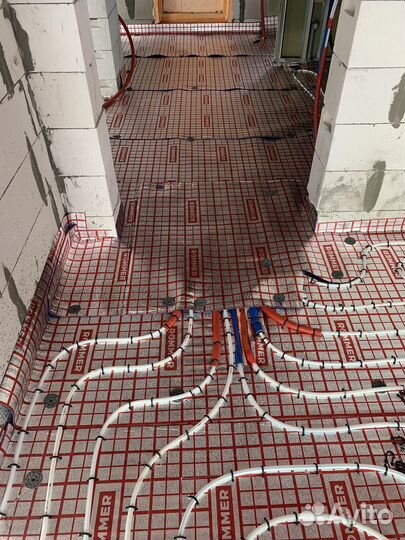 Водяной теплый пол, отопление, водоснабжение