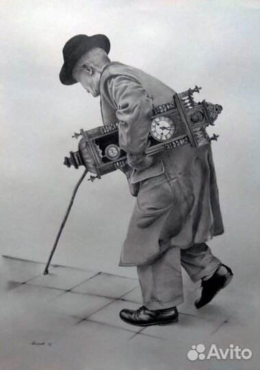 Графические работы на заказ. Уголь. Карандаш