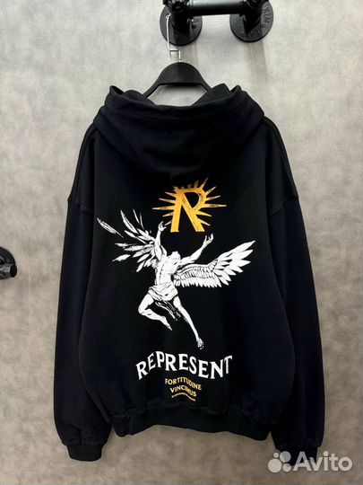 Худи Represent oversize на руках