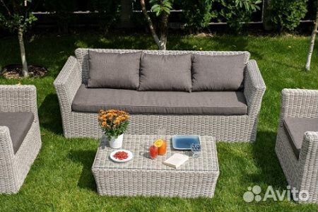 Журнальный столик Капучино из искусственного рота