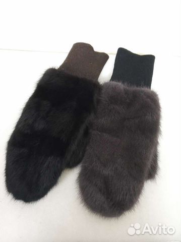 Варежки из норки