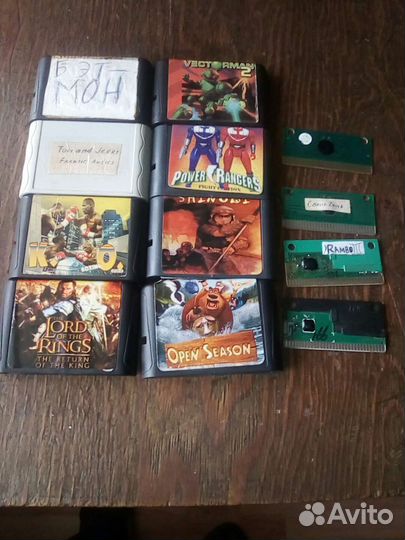 Картриджи для сеги 16 бит и нетолько