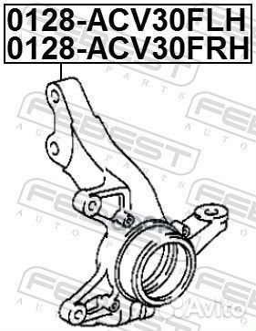 Кулак поворотный правый 0128ACV30FRH Febest