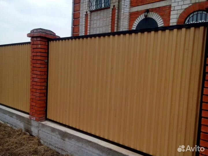 Забор из профнастила