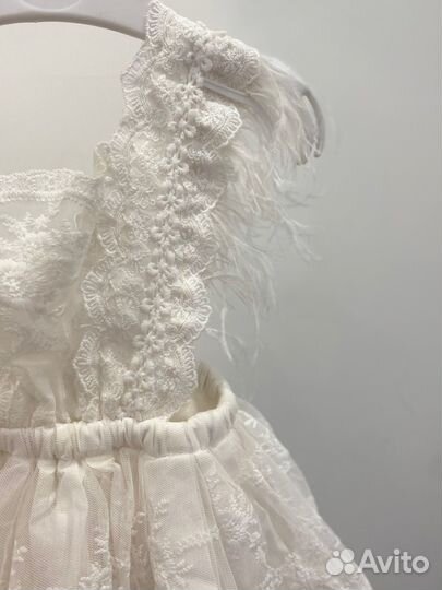 Платье боди праздничное 74-80