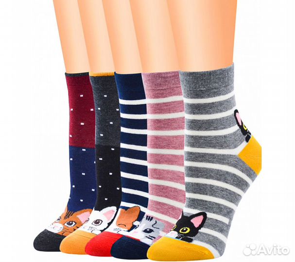Носки Funfur Cats в наборе 5 пар