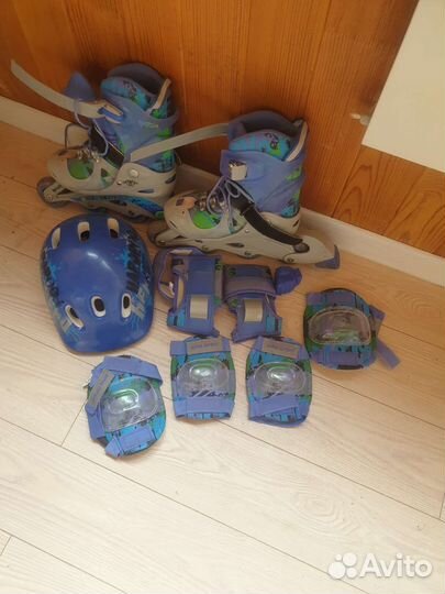 Роликовые коньки детские раздвижные 34-37