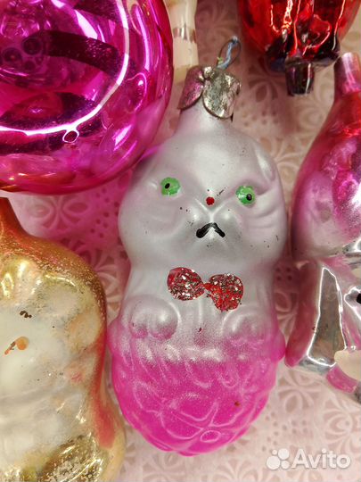 Елочные игрушки СССР на прищепке