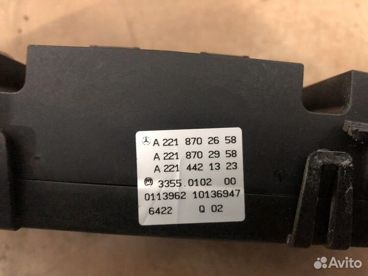 Блок управления климатом mercedes w221 s221