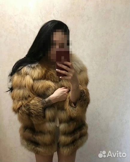 Шуба лисья