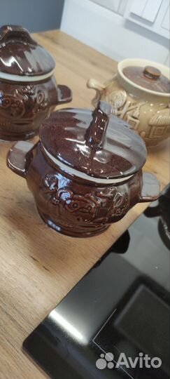 Горшок для запекания керамический