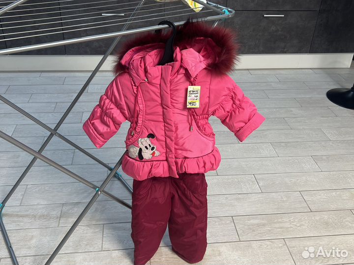 Зимний костюм для девочки новый