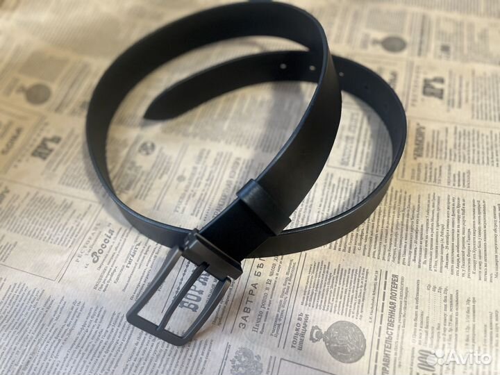 Мужской кожаный ремень ручной работы