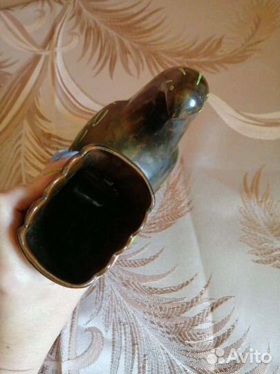 2шт. Солфетница голубь/обливная керамика