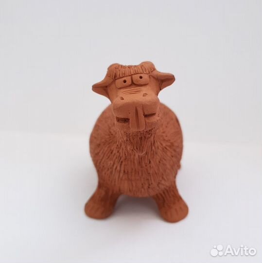 Игрушки Глиняные свистульки корова и ёж