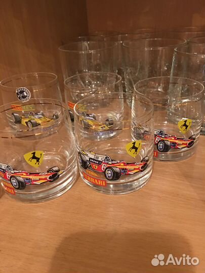 Стаканы с машинками гоночными Чехословакия