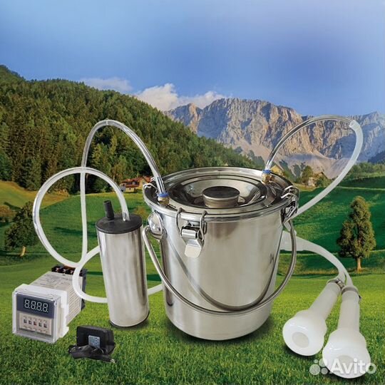 Доильный аппарат для коз и овец, с пульсатором