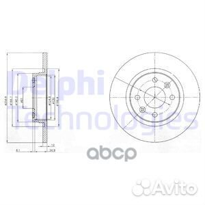 Диск торм Renault Logan bg4045 Delphi