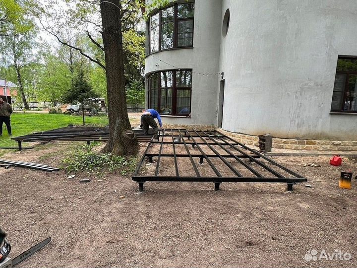 Установка винтовых свай