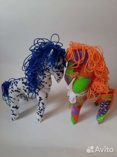 Лошадки текстильные