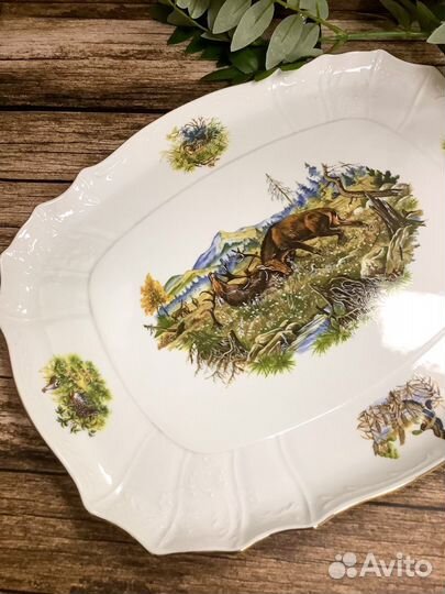 Поднос 40 см Охота Бнрнадотт