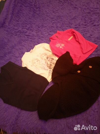 Вещи пакетом на девочку 110 116