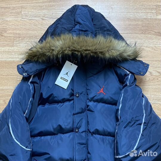 Пуховик Jordan & Supreme Синий