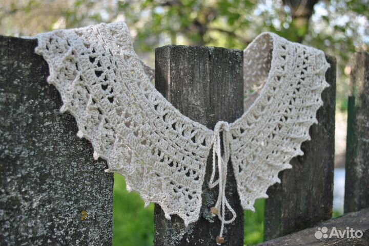 Кружевной воротничок ручной работы