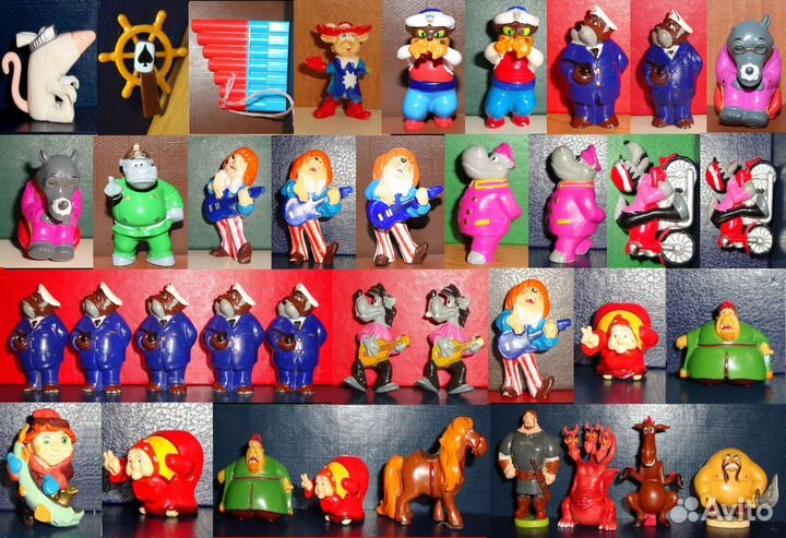 Игрушки из киндерсюрпризов и ландринов