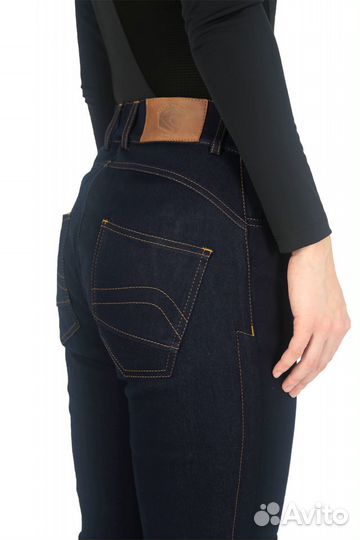 Мотоджинсы женские Hyperlook Shelby синий