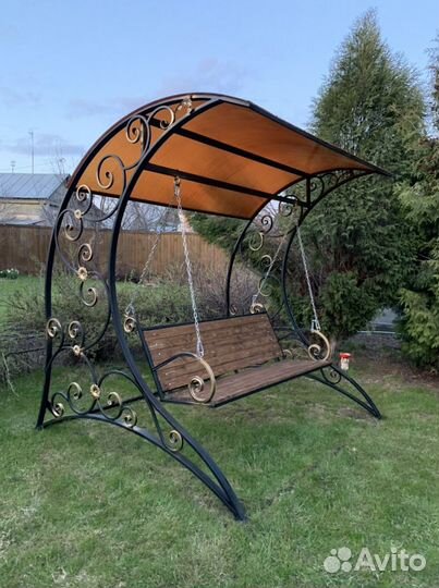 Качели садовые, лавочк