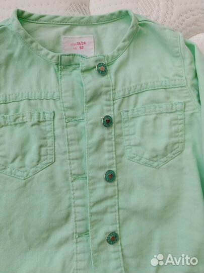 Джинсовая летняя ветровка для девочки 92-98