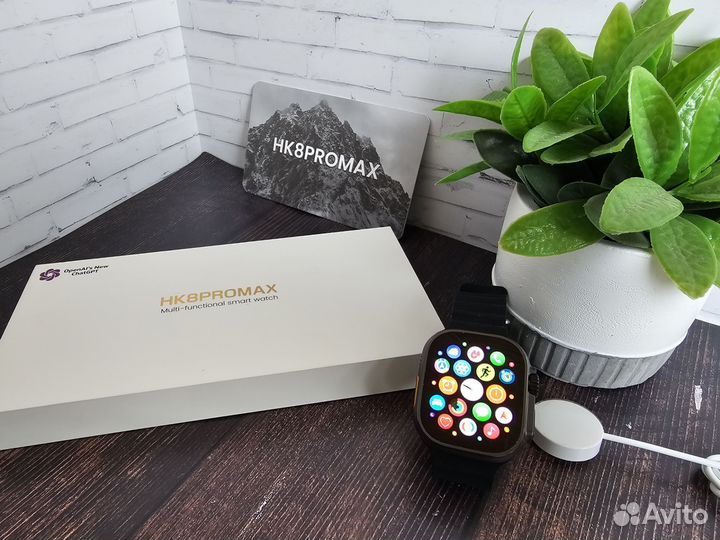 Смарт часы HK 8 PRO MAX amoled экран гарантия