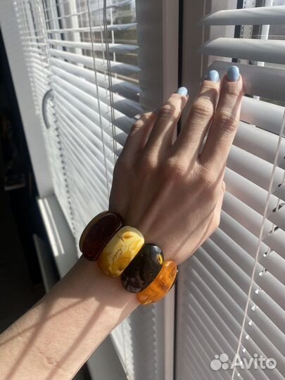 Браслет янтарь СССР