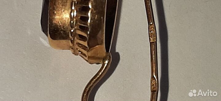 Серьги с синтетическим корундом СССР