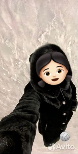 Шуба мутоновая с норкой 48-50