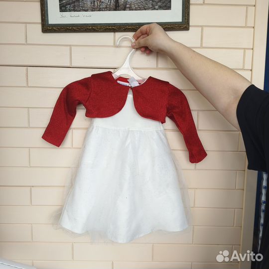 Болеро для девочки 92р красное