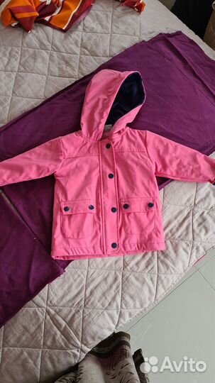 Куртка дождевик на флисе