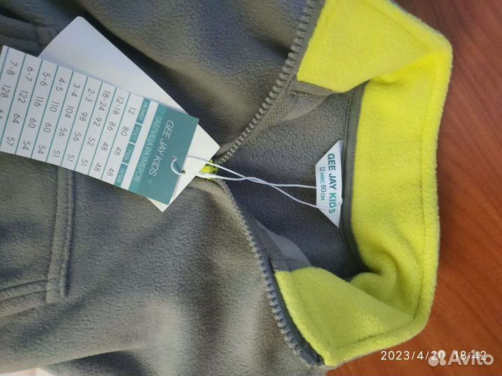 Джемпер флисовый на мальчика 80 размер