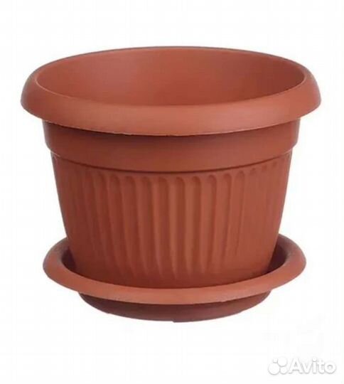 Горшок для цветов пластиковый 7.5 л, б/у