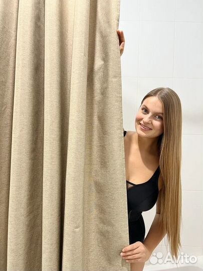 Шторка для ванной тканевая