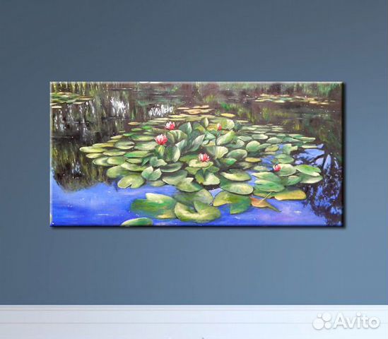 Картина Пруд с кувшинками, водяные лилии картина